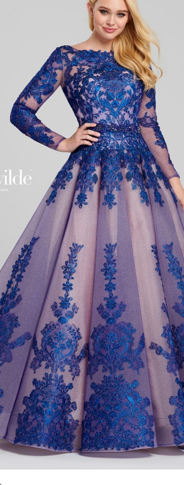 Ellie wilde long sleeve ball gown size 12